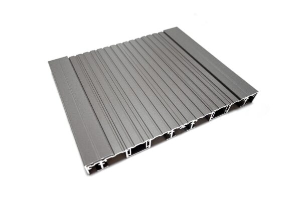 Classic Quartz Grey Aluminium Decking Board - Image 2